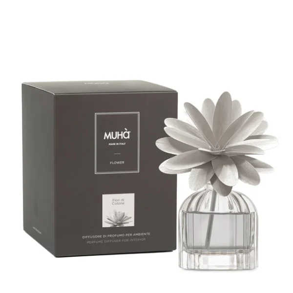 Flower Diffuser - Grigio Fiori Di Cotone 60 ml